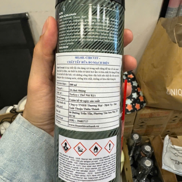 Chai xịt tẩy rửa bo Selsil Circuit