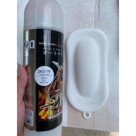 Sơn xịt SAMURAI Kurobushi - Màu TRẮNG SẦN 2K07W (400ml) chuyên dùng cho xe máy