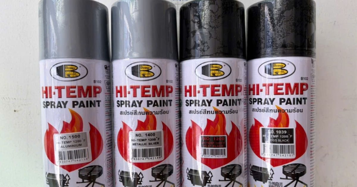 Sơn Xịt Chịu Nhiệt Bosny Hi-Temp Chịu Được Bao Nhiêu Độ?