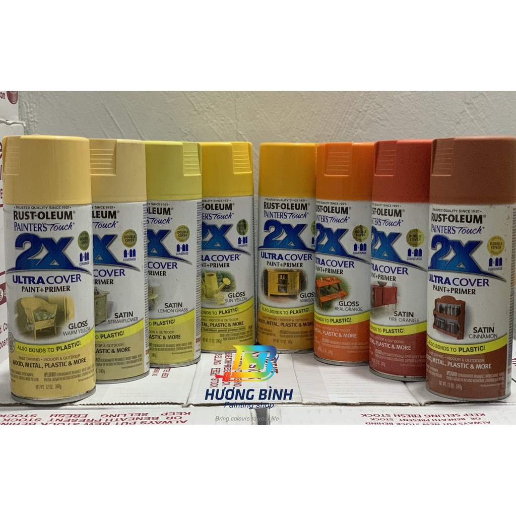 Sơn xịt Rust Oleum - 2X ULTRA COVER SPRAY (nhóm Vàng - Cam)