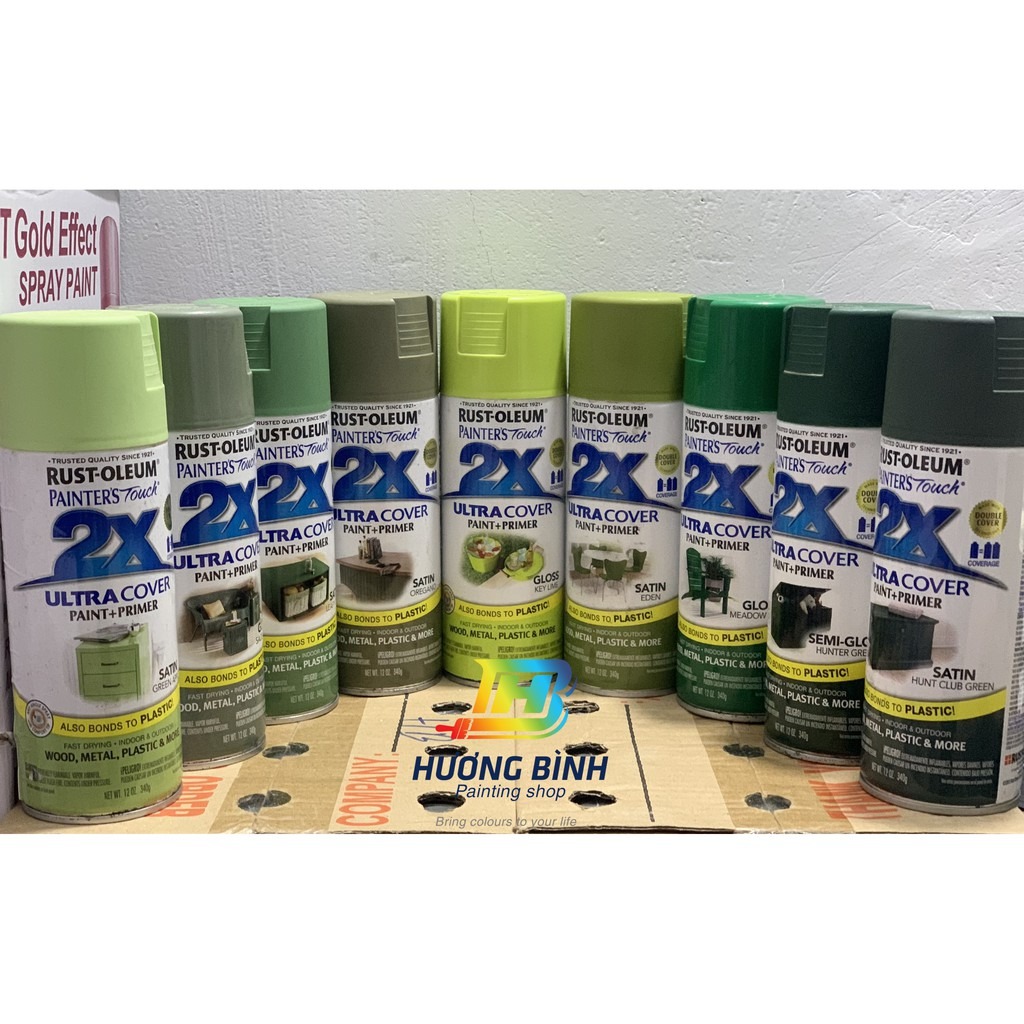 Sơn xịt Rust Oleum - 2X ULTRA COVER SPRAY (nhóm Xanh Lá)