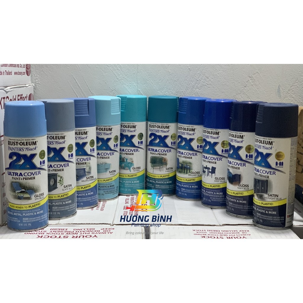 Sơn xịt Rust Oleum - 2X ULTRA COVER SPRAY (nhóm Xanh Dương)