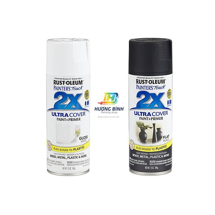 Sơn xịt Rust Oleum - 2X ULTRA COVER SPRAY (nhóm Trắng - Đen)