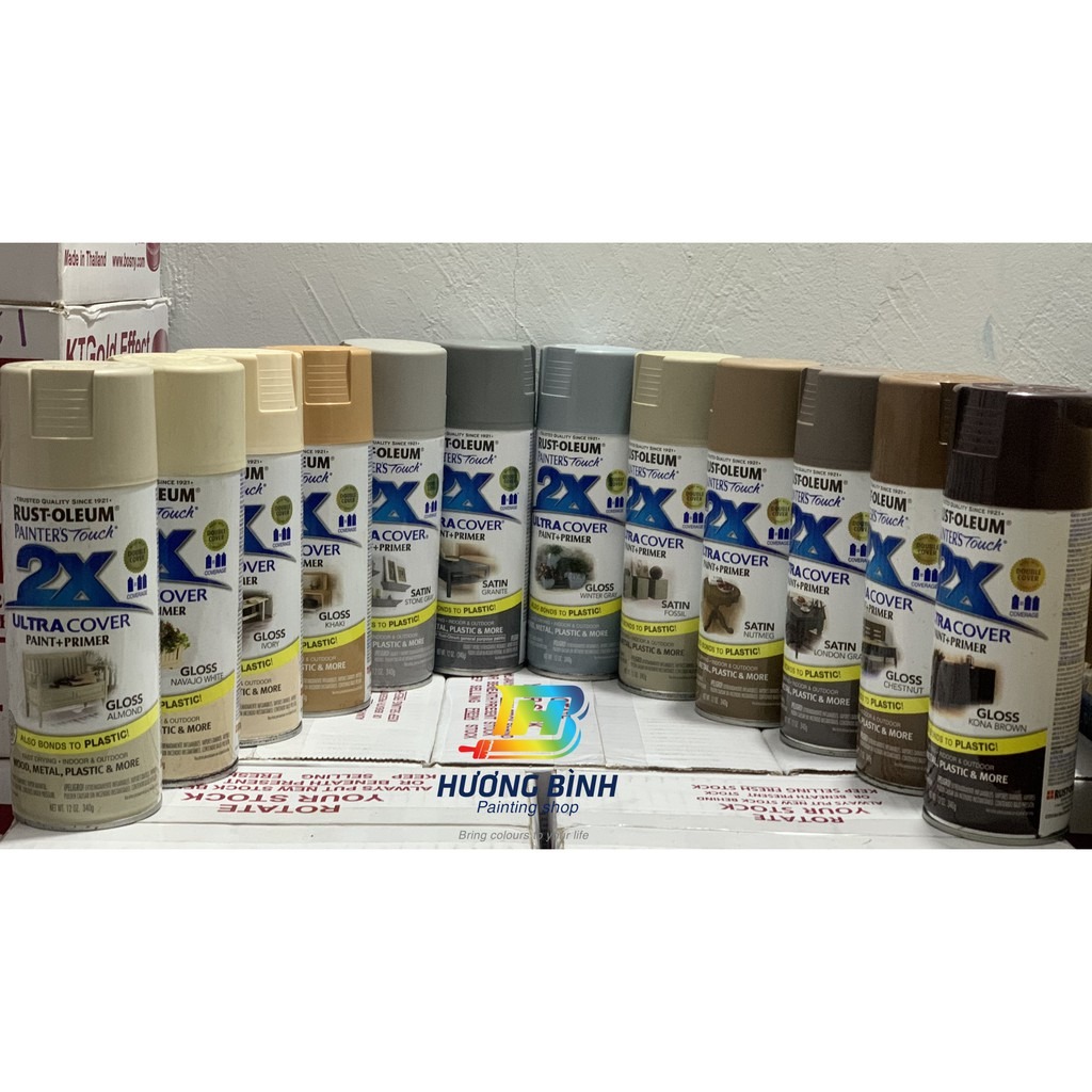 Sơn xịt Rust Oleum - 2X ULTRA COVER SPRAY (nhóm Xám - Nâu - Kem)
