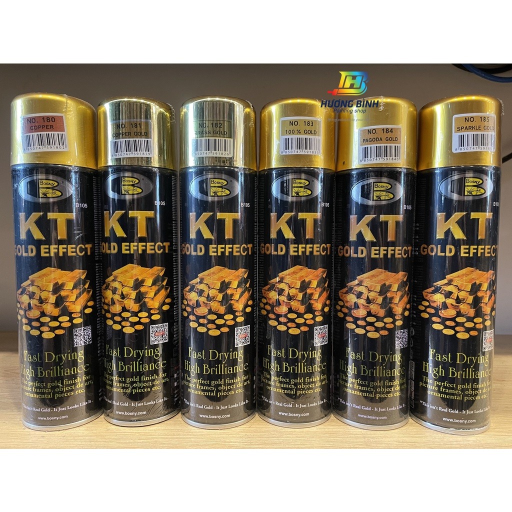 Sơn xịt Bosny KT Gold