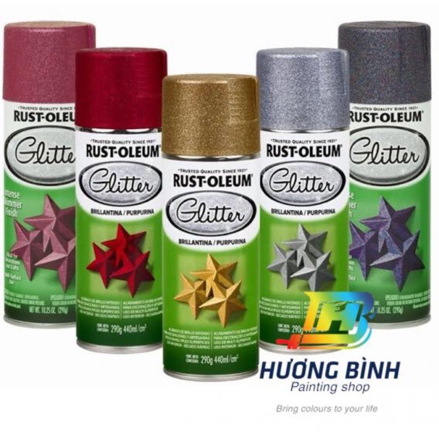 Sơn xịt Glitter Rust Oleum kim tuyến