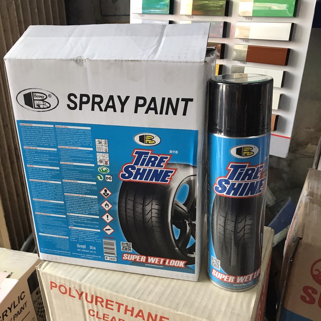 Sơn xịt Bosny Tire Shine