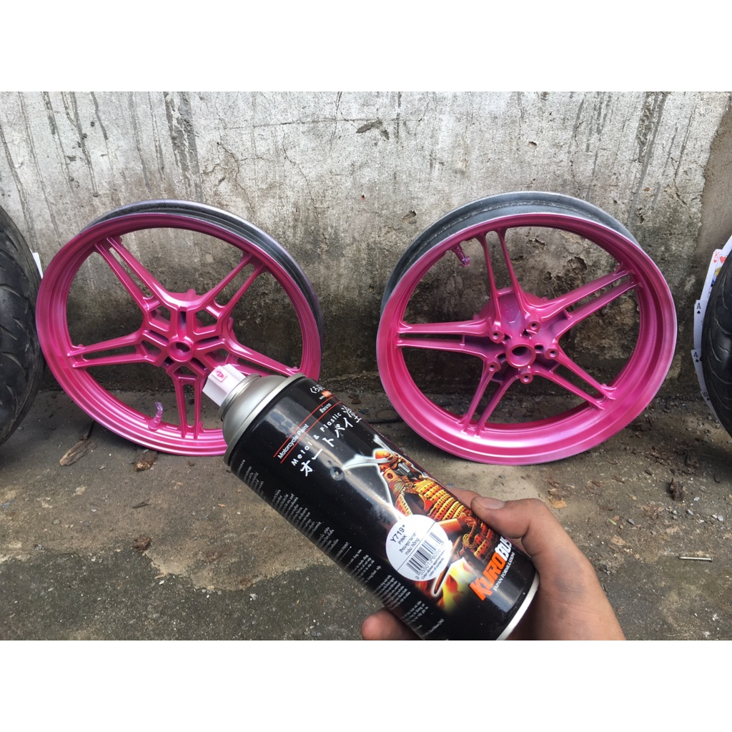 Sơn xịt Samurai Kurobushi - MÀU HỒNG Yamaha Y719 (400ml) chuyên dùng cho xe máy