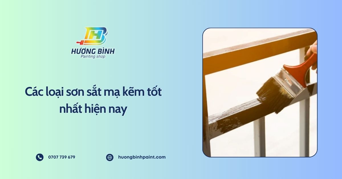 Các loại sơn sắt mạ kẽm tốt nhất hiện nay