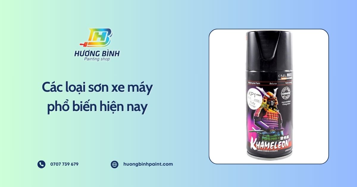 Các loại sơn xe máy phổ biến hiện nay
