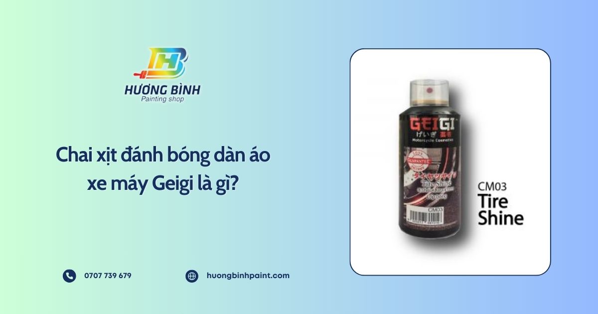 Chai xịt đánh bóng dàn áo xe máy Geigi là gì?