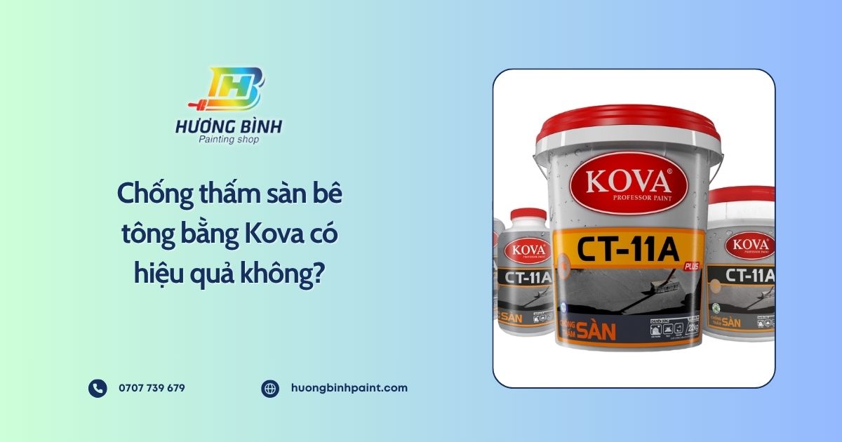 Chống thấm sàn bê tông bằng Kova có hiệu quả không?