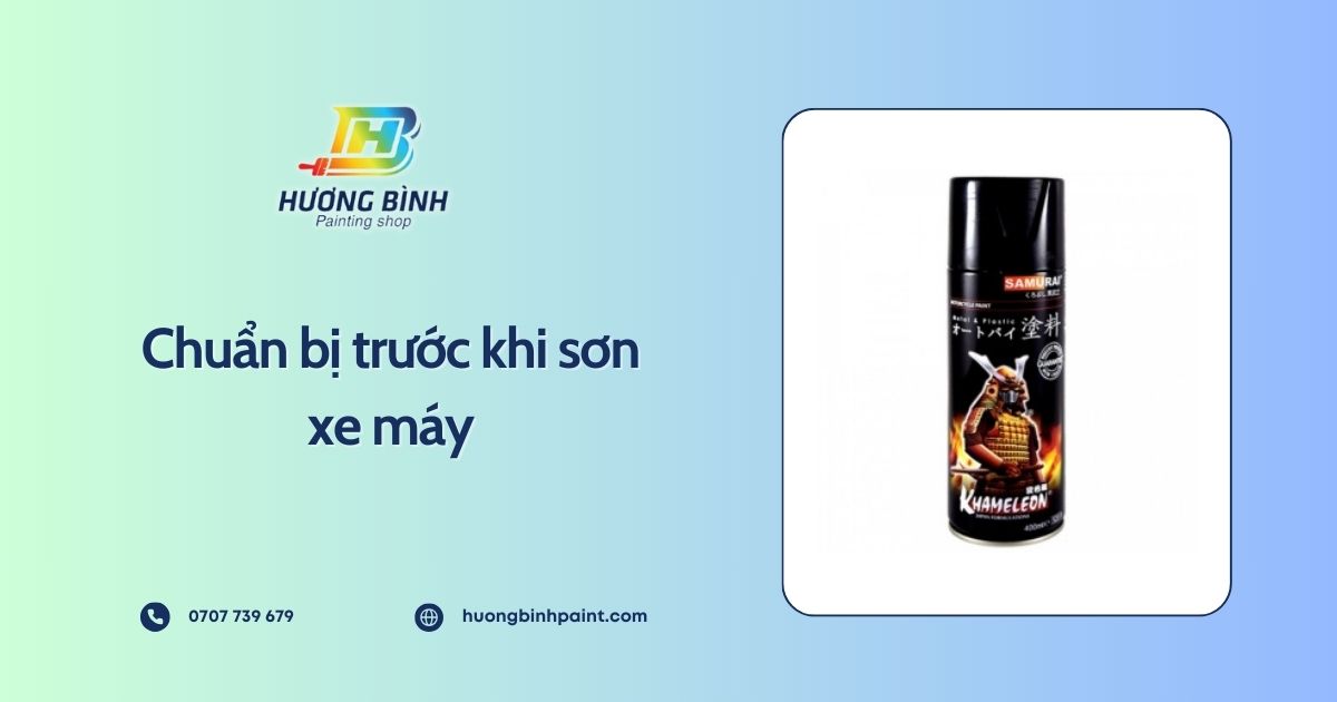 Chuẩn bị trước khi sơn xe máy