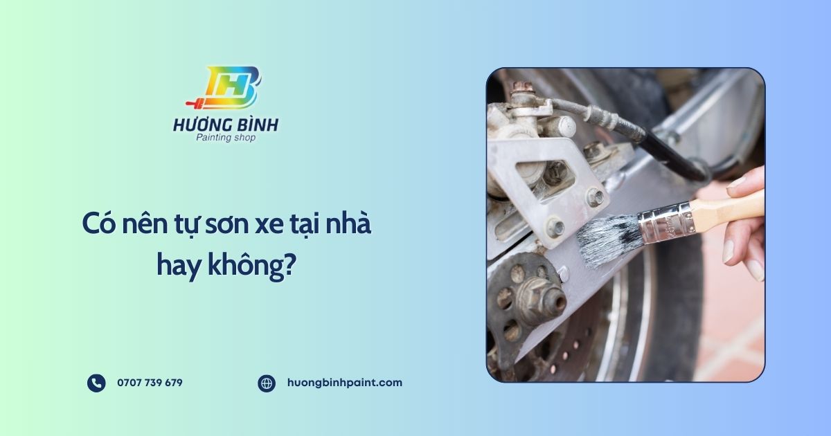 Có nên tự sơn xe tại nhà hay không?