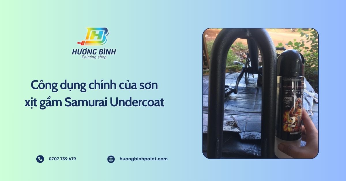 Công dụng chính của sơn xịt gầm Samurai Undercoat