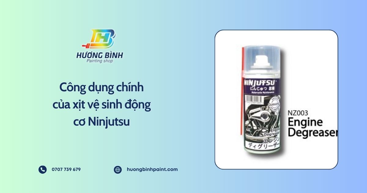 Công dụng chính của xịt vệ sinh động cơ Ninjutsu