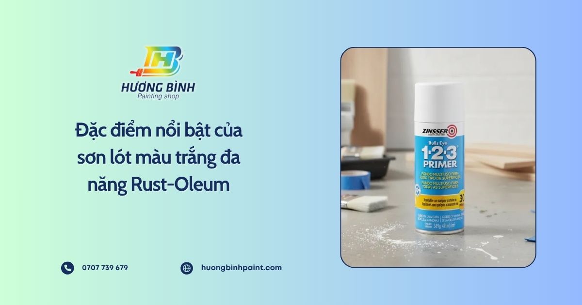 Đặc điểm nổi bật của sơn lót màu trắng đa năng Rust-Oleum