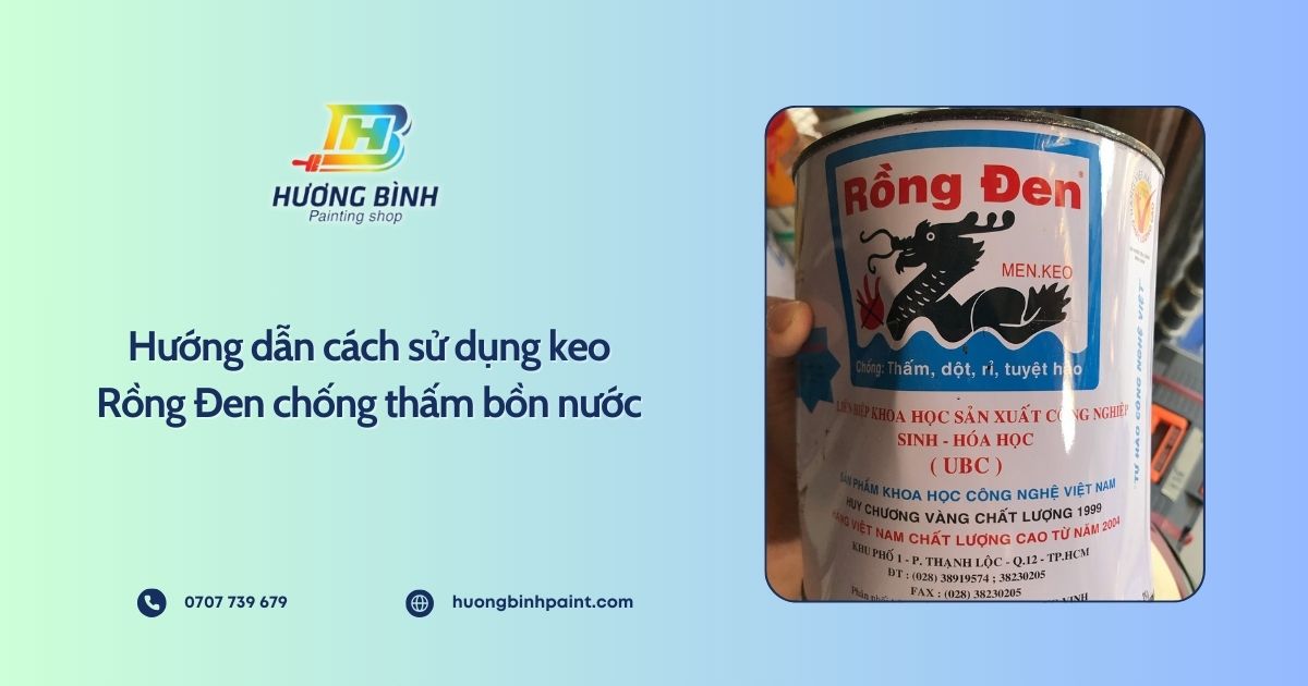 Hướng dẫn cách sử dụng keo Rồng Đen chống thấm bồn nước