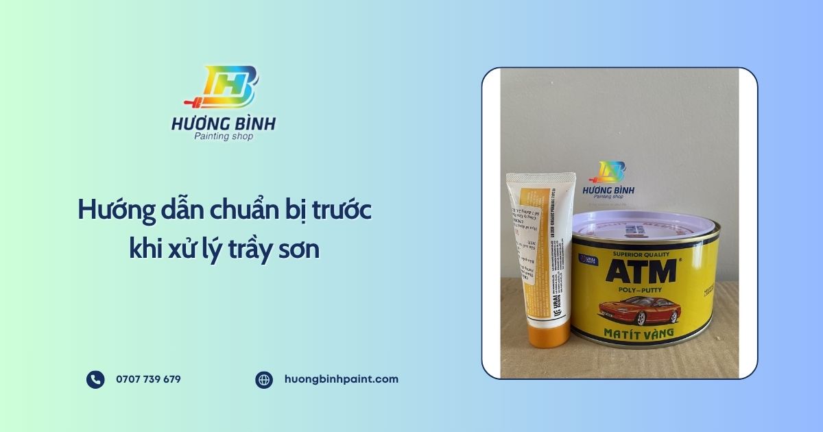 Hướng dẫn chuẩn bị trước khi xử lý trầy sơn