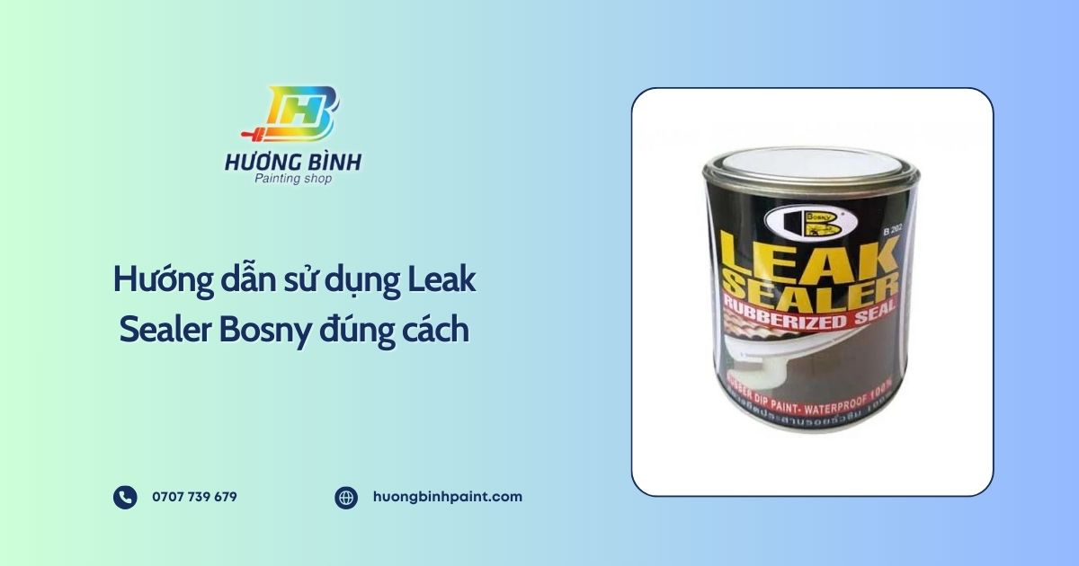 Hướng dẫn sử dụng Leak Sealer Bosny đúng cách