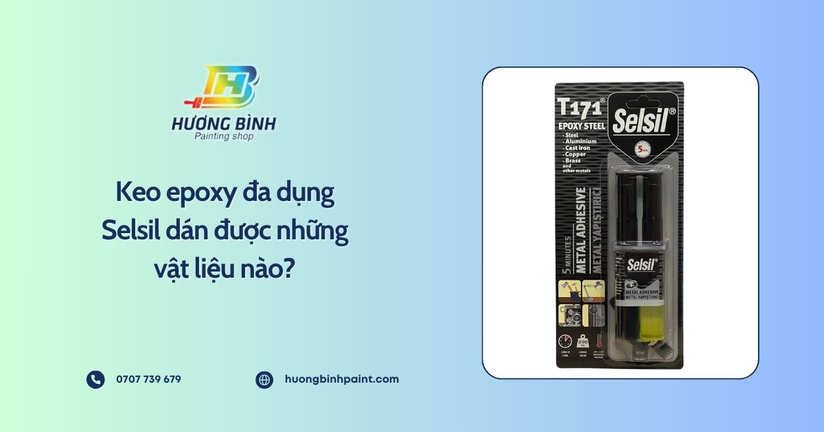 Keo epoxy đa dụng Selsil dán được những vật liệu nào?