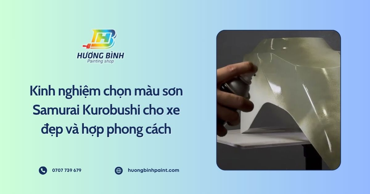 Kinh nghiệm chọn màu sơn Samurai Kurobushi cho xe đẹp và hợp phong cách