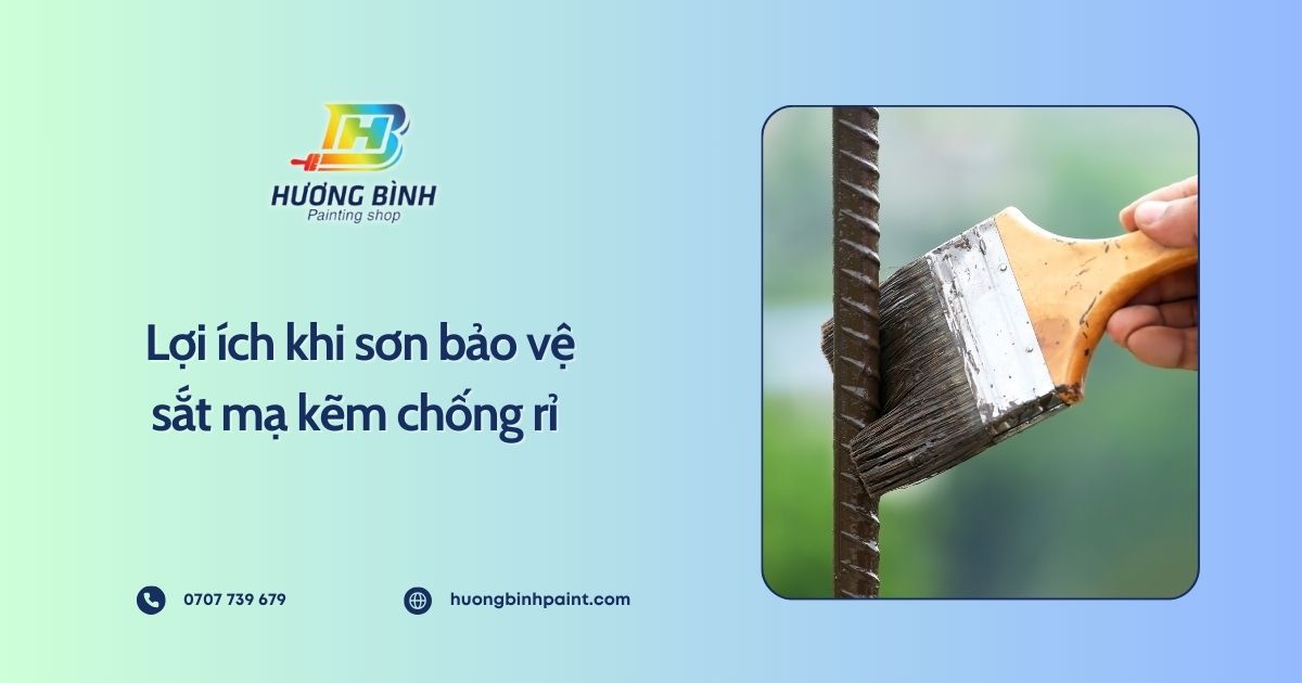 Lợi ích khi sơn bảo vệ sắt mạ kẽm chống rỉ