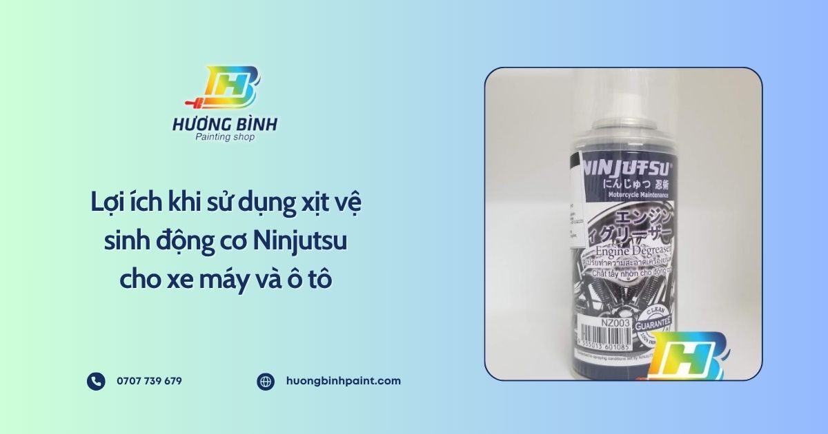 Lợi ích khi sử dụng xịt vệ sinh động cơ Ninjutsu cho xe máy và ô tô