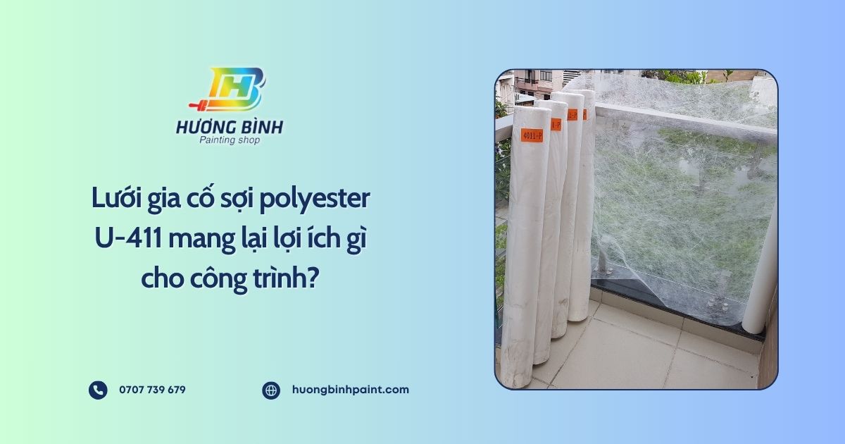 Lưới gia cố sợi polyester U-411 mang lại lợi ích gì cho công trình?