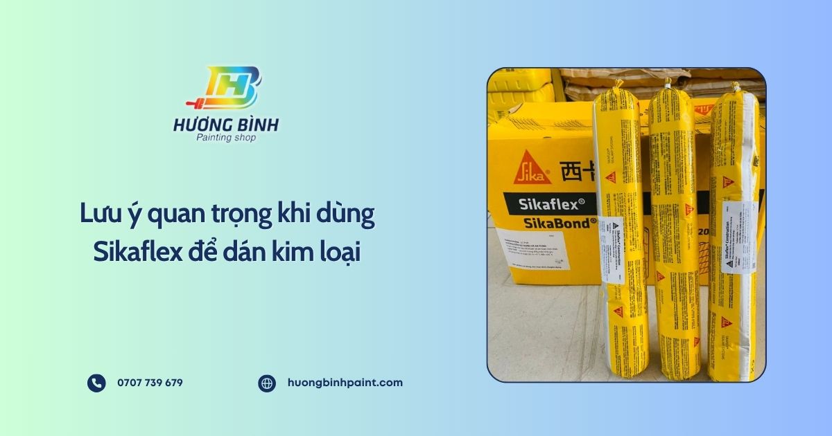 Lưu ý quan trọng khi dùng Sikaflex để dán kim loại