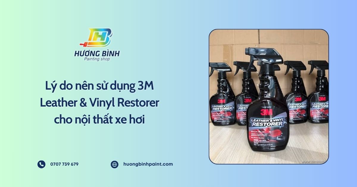 Lý do nên sử dụng 3M Leather & Vinyl Restorer cho nội thất xe hơi