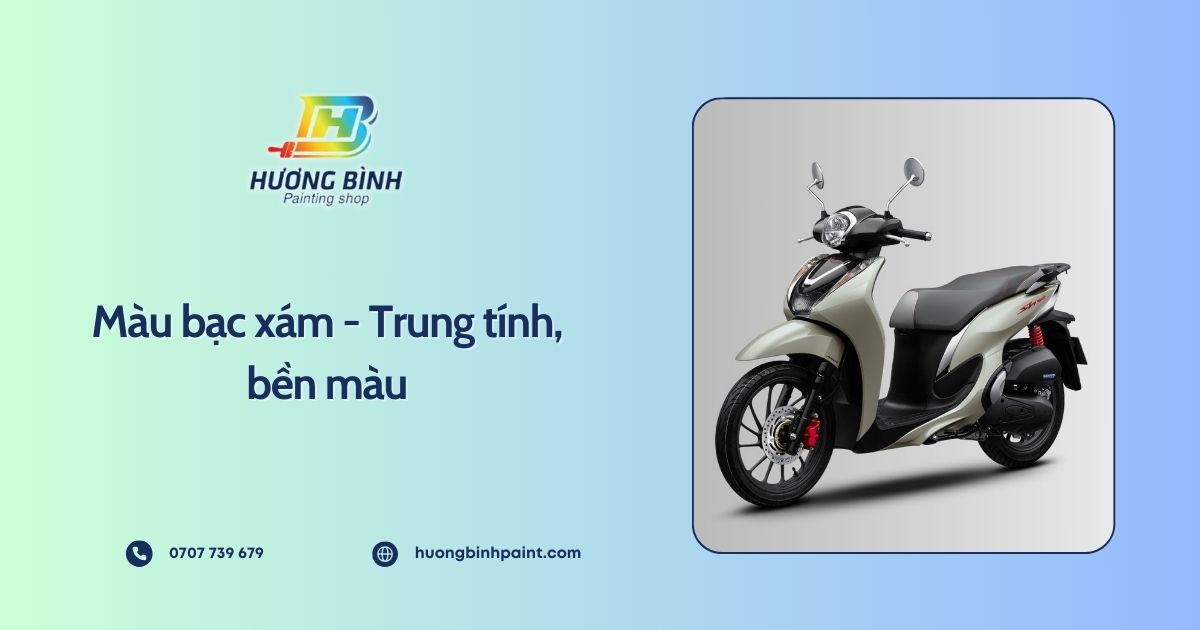 Màu bạc xám - Trung tính, bền màu