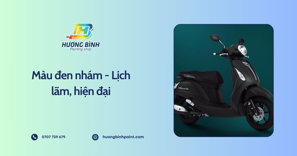 Màu đen nhám - Lịch lãm, hiện đại