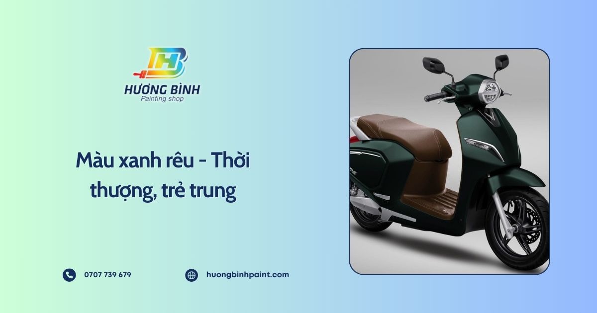 Màu xanh rêu - Thời thượng, trẻ trung