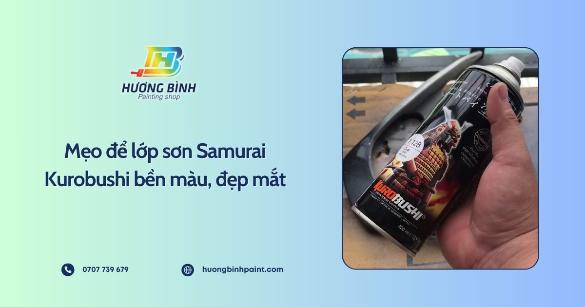 Mẹo để lớp sơn Samurai Kurobushi bền màu, đẹp mắt