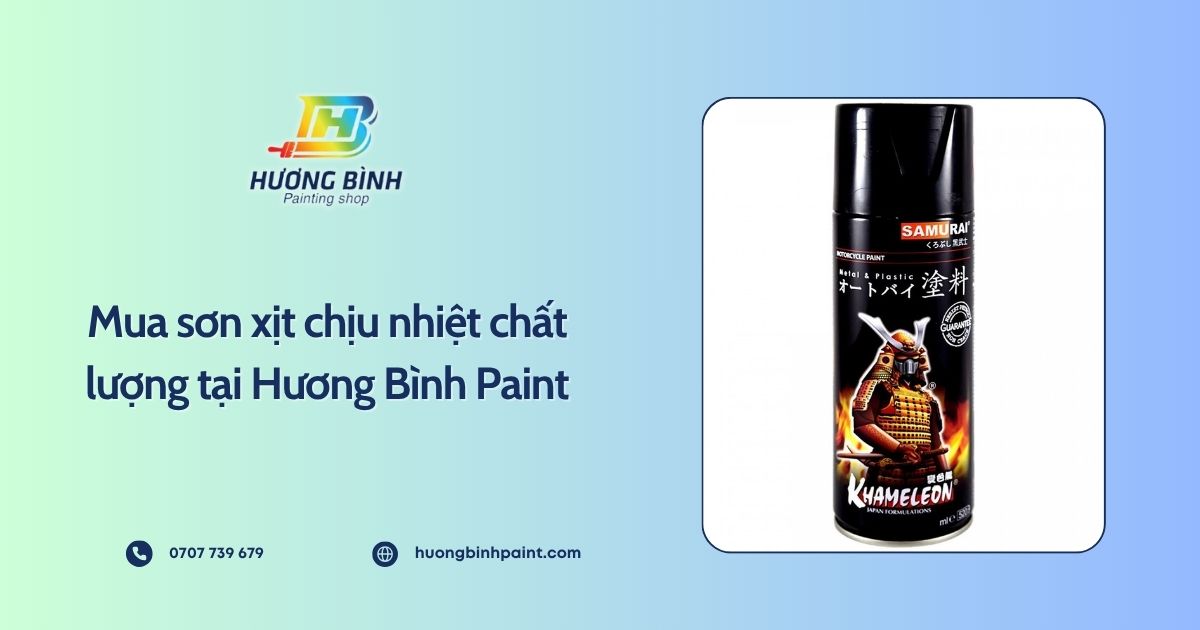 Mua sơn xịt chịu nhiệt chất lượng tại Hương Bình Paint