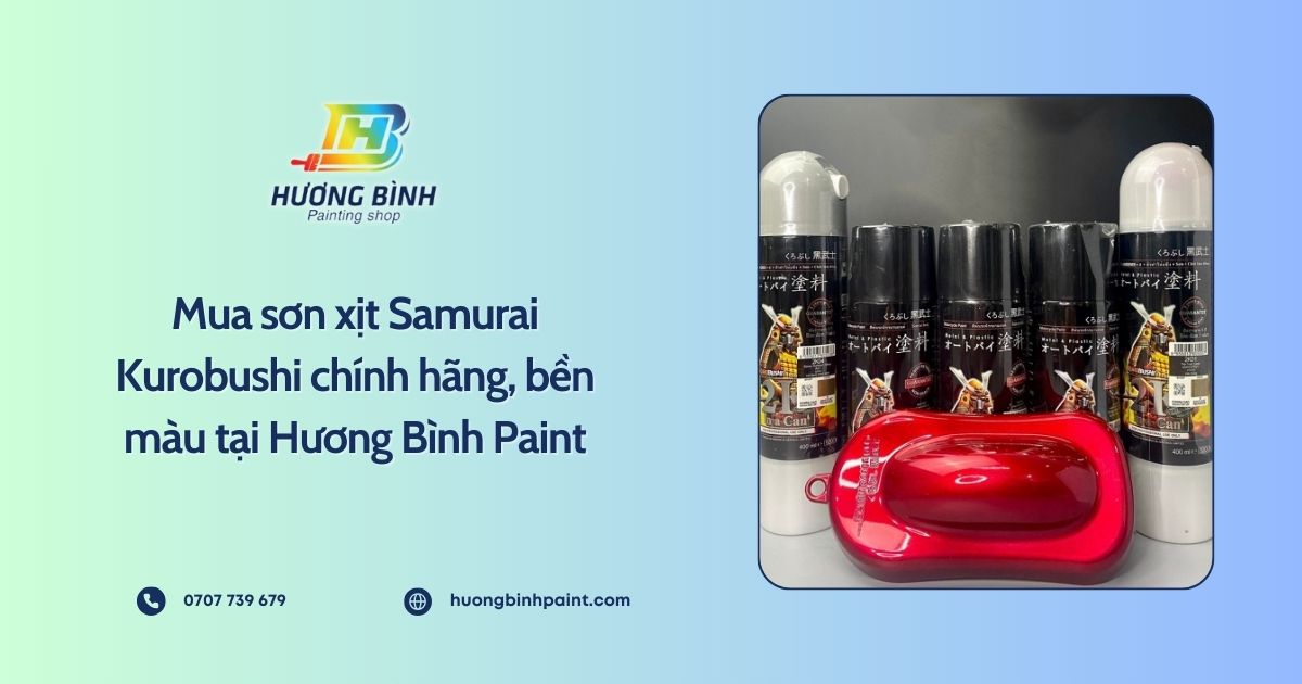 Mua sơn xịt Samurai Kurobushi chính hãng, bền màu tại Hương Bình Paint