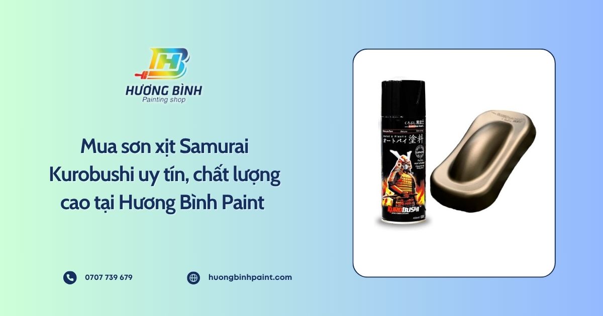 Mua sơn xịt Samurai Kurobushi uy tín, chất lượng cao tại Hương Bình Paint 