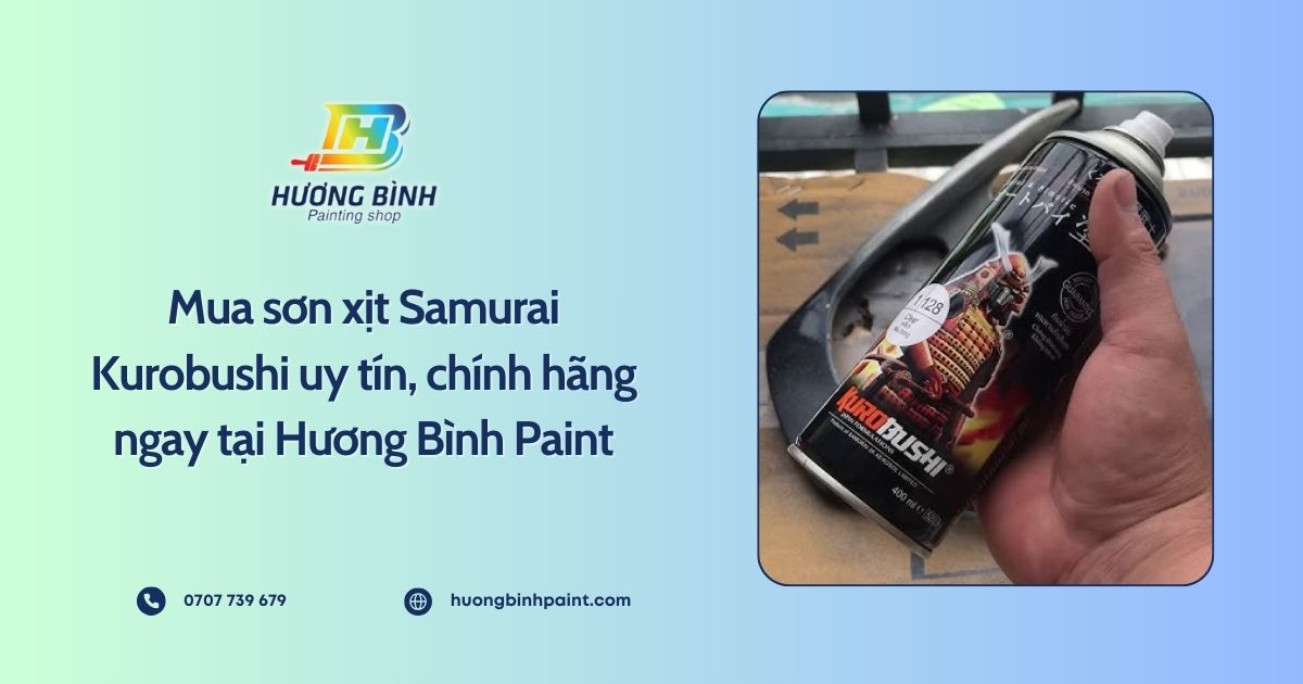Mua sơn xịt Samurai Kurobushi uy tín, chính hãng ngay tại Hương Bình Paint