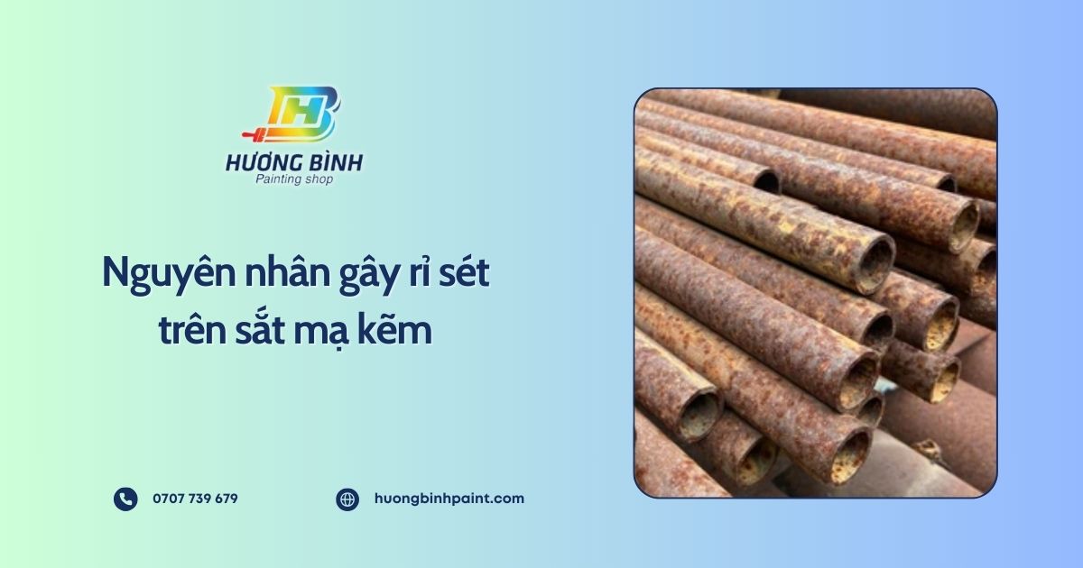 Nguyên nhân gây rỉ sét trên sắt mạ kẽm