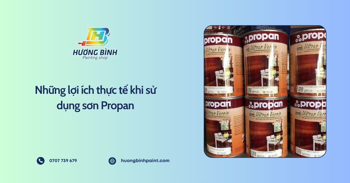 Những lợi ích thực tế khi sử dụng sơn Propan