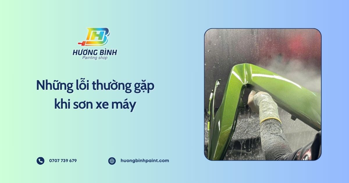 Những lỗi thường gặp khi sơn xe máy