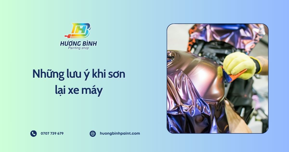  Những lưu ý khi sơn lại xe máy