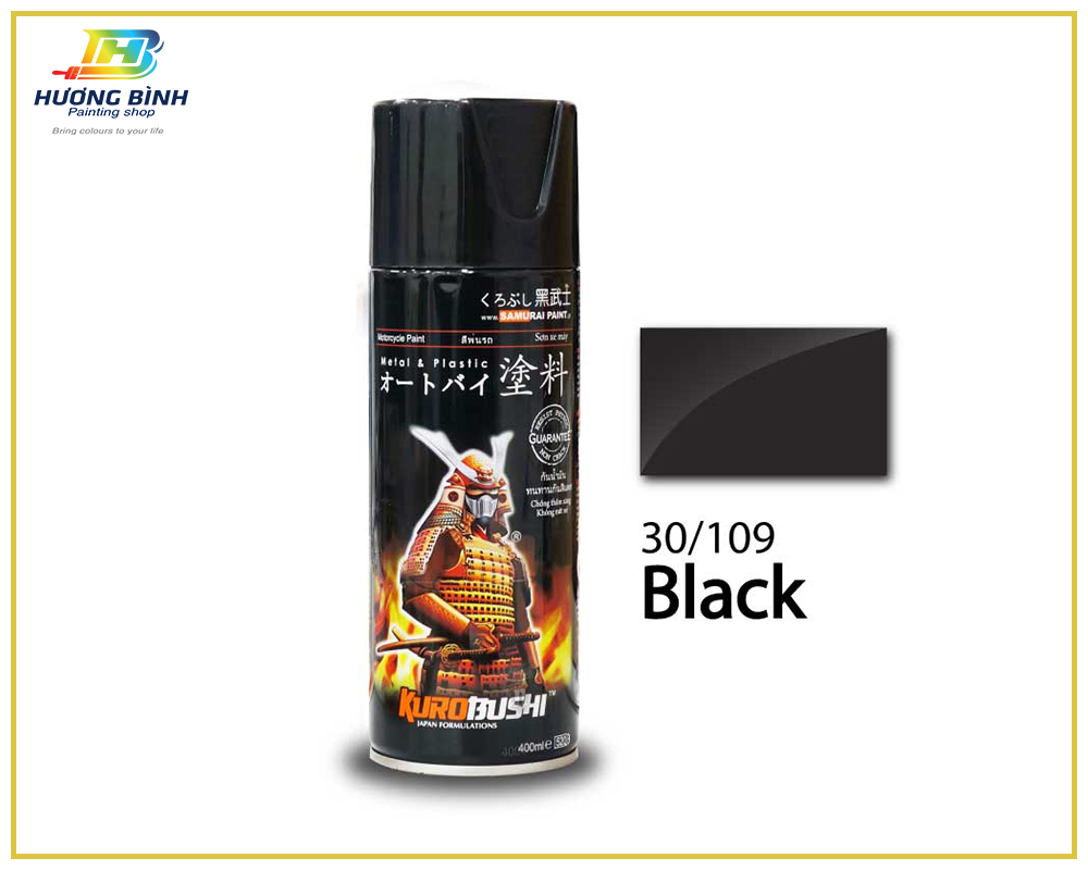 Giới thiệu sơn Samurai 30/109 màu đen bóng