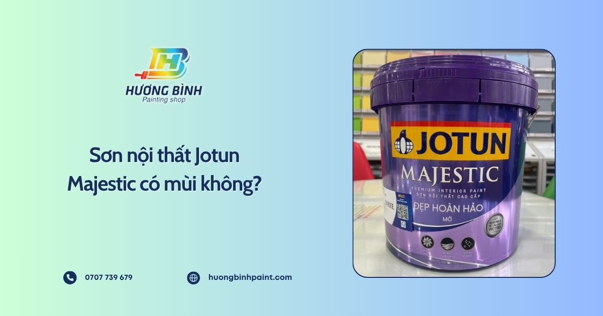  Sơn nội thất Jotun Majestic có mùi không?