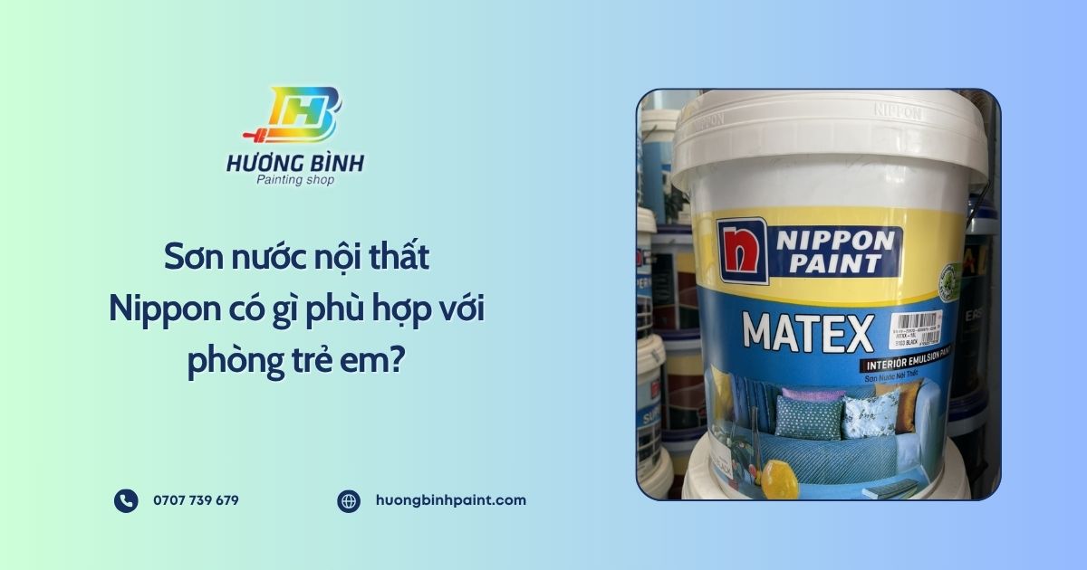 Sơn nước nội thất Nippon có gì phù hợp với phòng trẻ em?