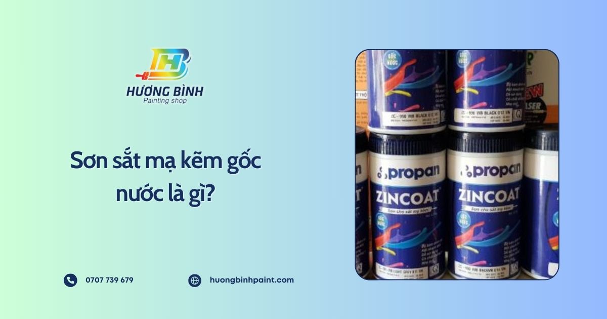 Sơn sắt mạ kẽm gốc nước là gì?
