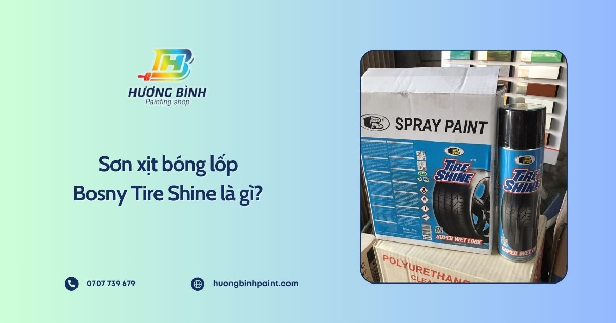 Sơn xịt bóng lốp Bosny Tire Shine là gì?