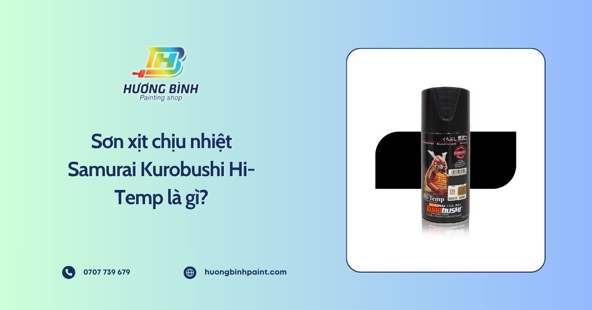 Sơn xịt chịu nhiệt Samurai Kurobushi Hi-Temp là gì?
