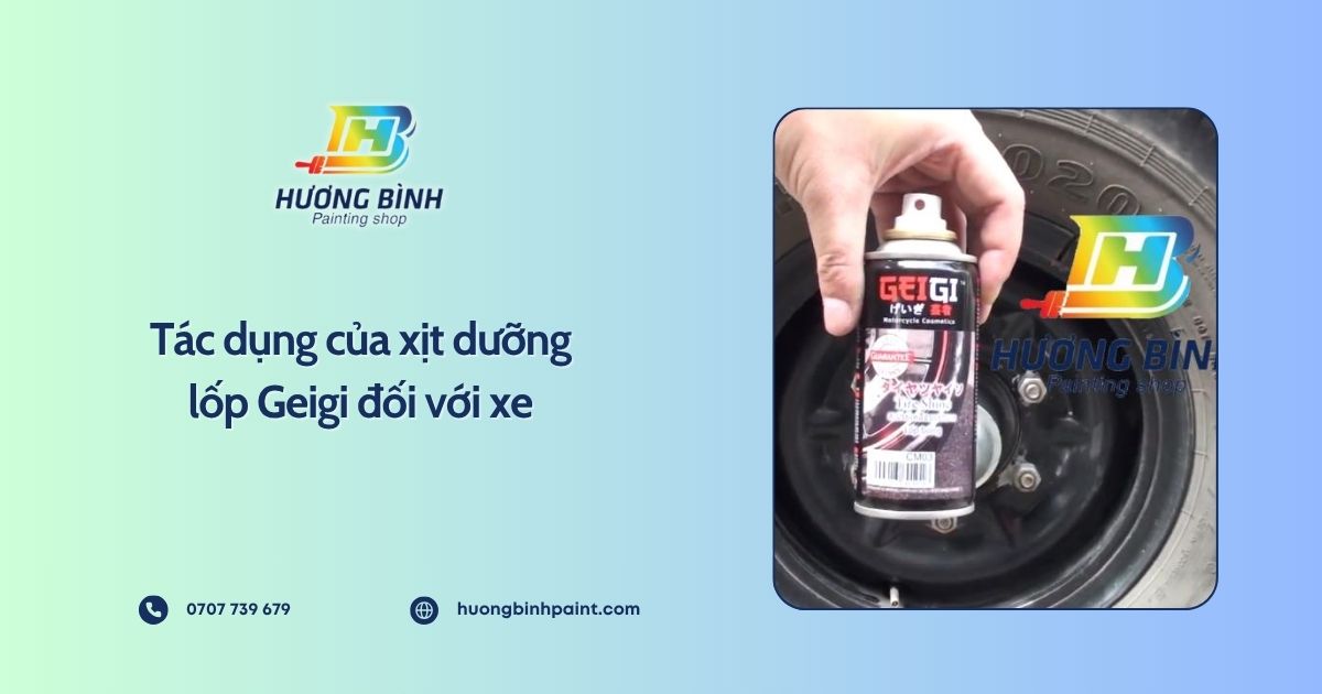 Tác dụng của xịt dưỡng lốp Geigi đối với xe